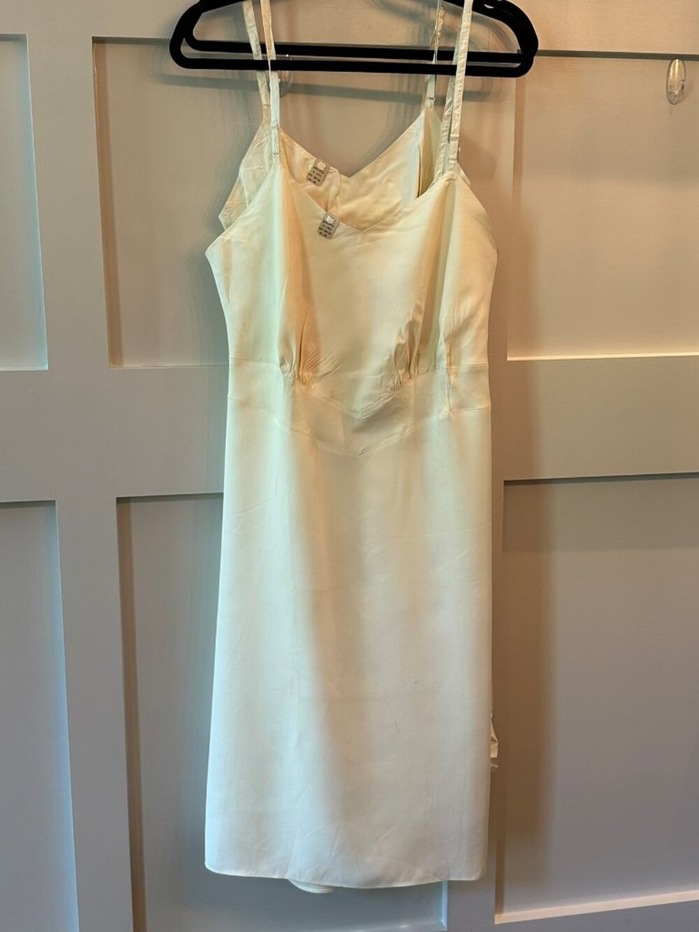 π€π€ Vintage 1930s Laros No-Ride Full Slips Set Ivory Bias Cut Lingerie M/Lπ€π€ - Picture 4 of 16